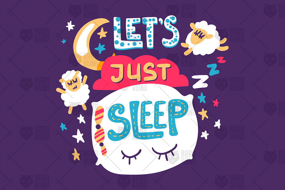 Fun Print - Let's Just Sleep in Illustrations - product preview 8