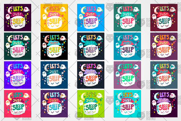 Fun Print - Let's Just Sleep in Illustrations - product preview 3