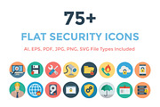 75+ Flat Security Icons