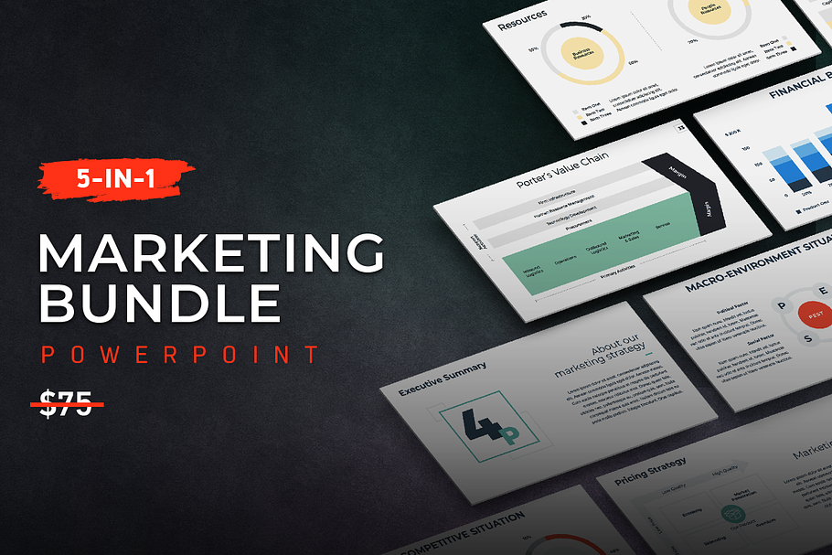 5-in-1 Marketing PowerPoint Bundle