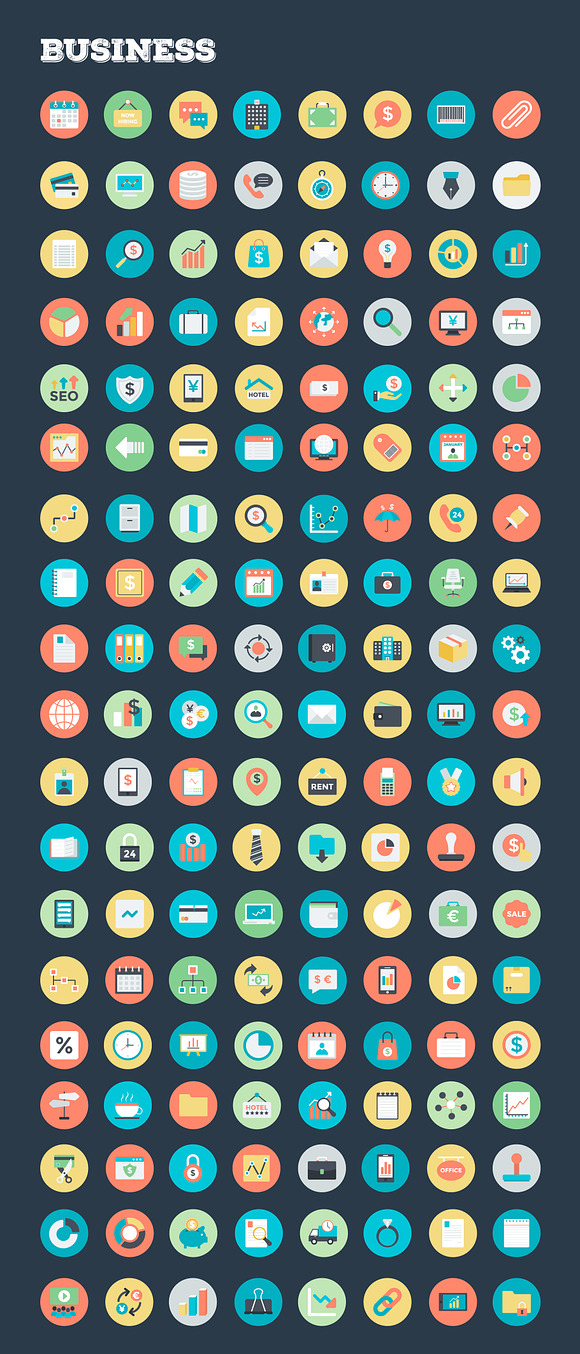 4059 Flat Rounded Vector Icons in Halloween Icons - product preview 2