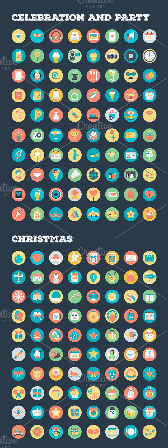 4059 Flat Rounded Vector Icons in Halloween Icons - product preview 4
