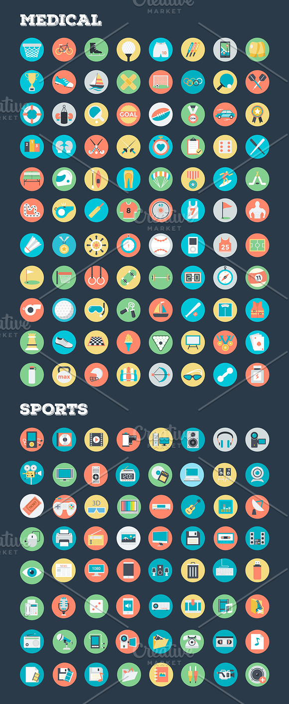 4059 Flat Rounded Vector Icons in Halloween Icons - product preview 13
