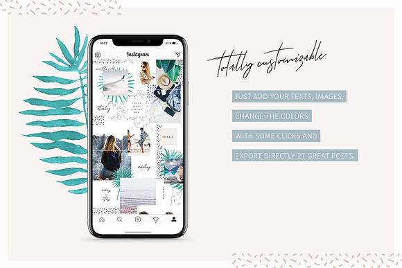 Charming Instagram Puzzle Template in Instagram Templates - product preview 4