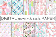Pastel Painterly Digital Papers