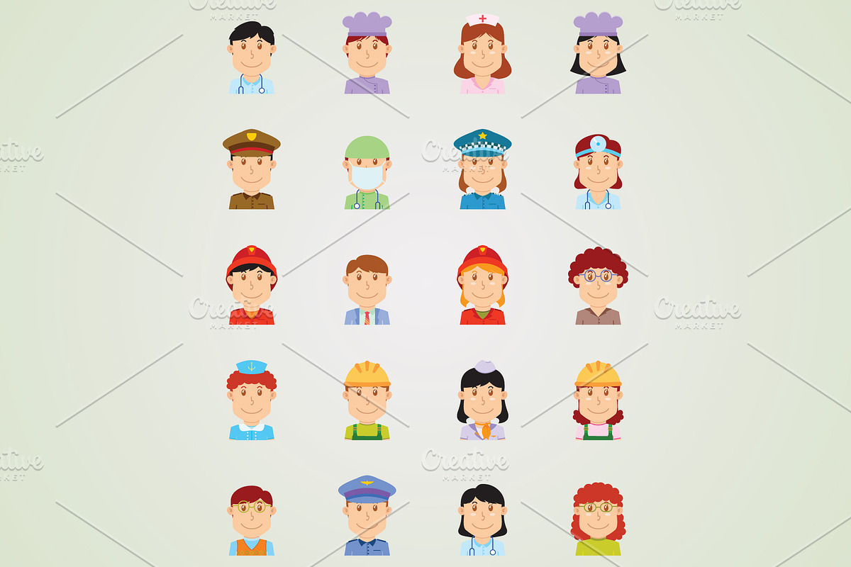 People Profession Avatar in Illustrations - product preview 8