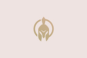 Spartan Helmet Logo Design