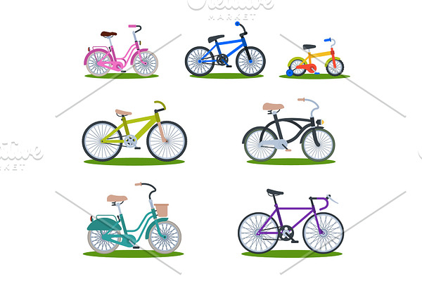 Bike sport bicycles vector transport style old ride vehicle summer transportation illustration hipster romantic travel ride wheel pedal cycle.
