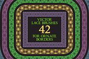 42 vector lace brushes