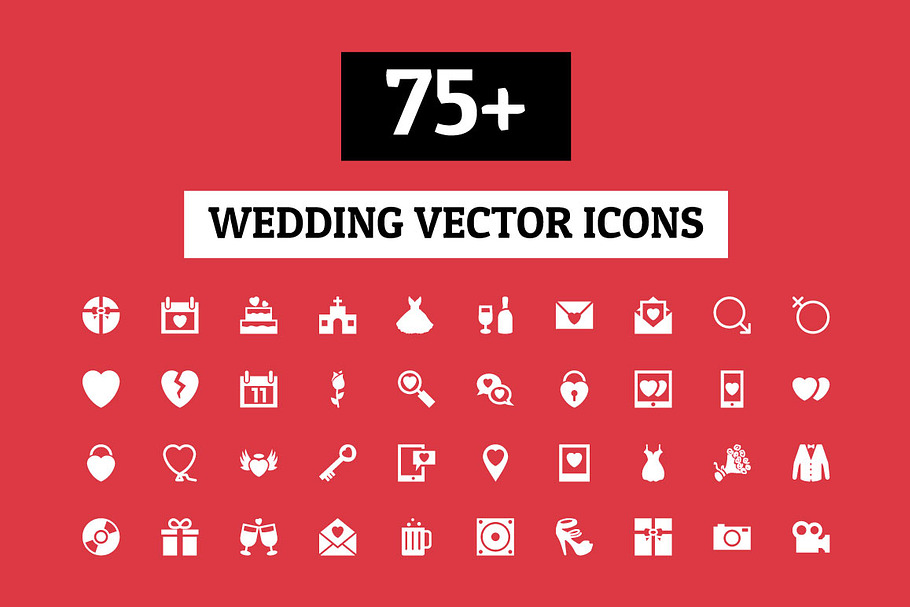 75+ Wedding Vector Icons