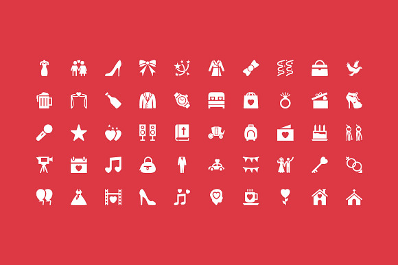 75+ Wedding Vector Icons in Graphics - product preview 1