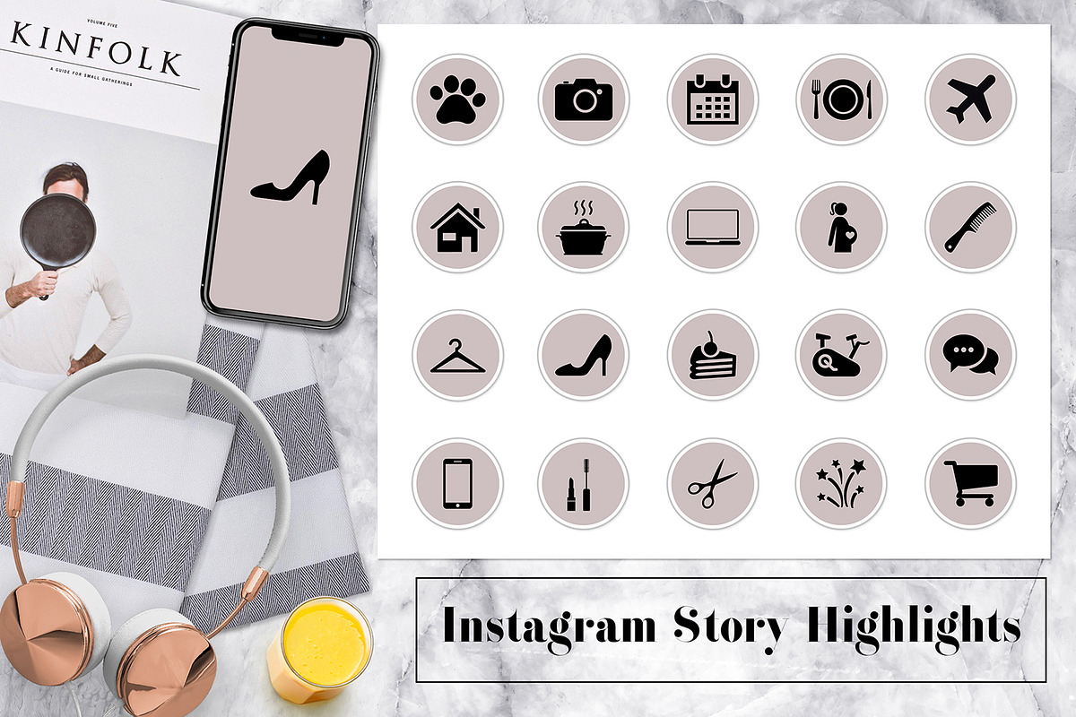 Instagram Story Highlights Covers in Instagram Templates - product preview 8