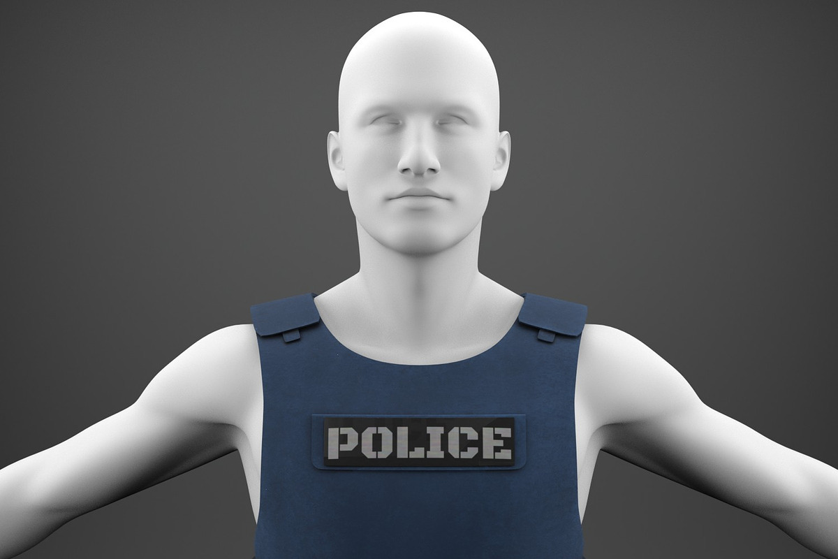 Flak Jacket bullet proof police vest in Weapons - product preview 8