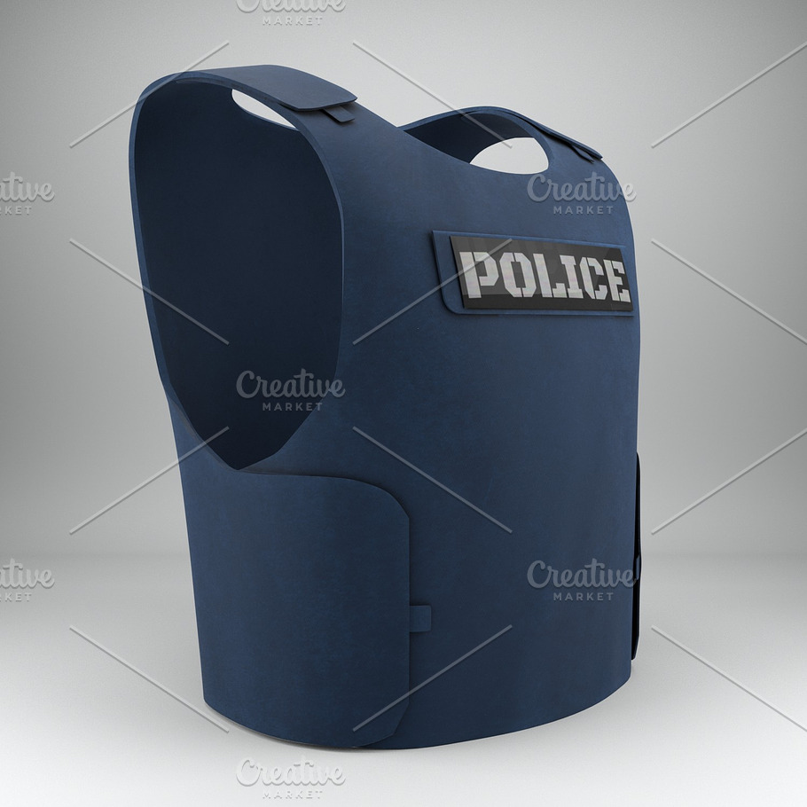 Flak Jacket bullet proof police vest in Weapons - product preview 3