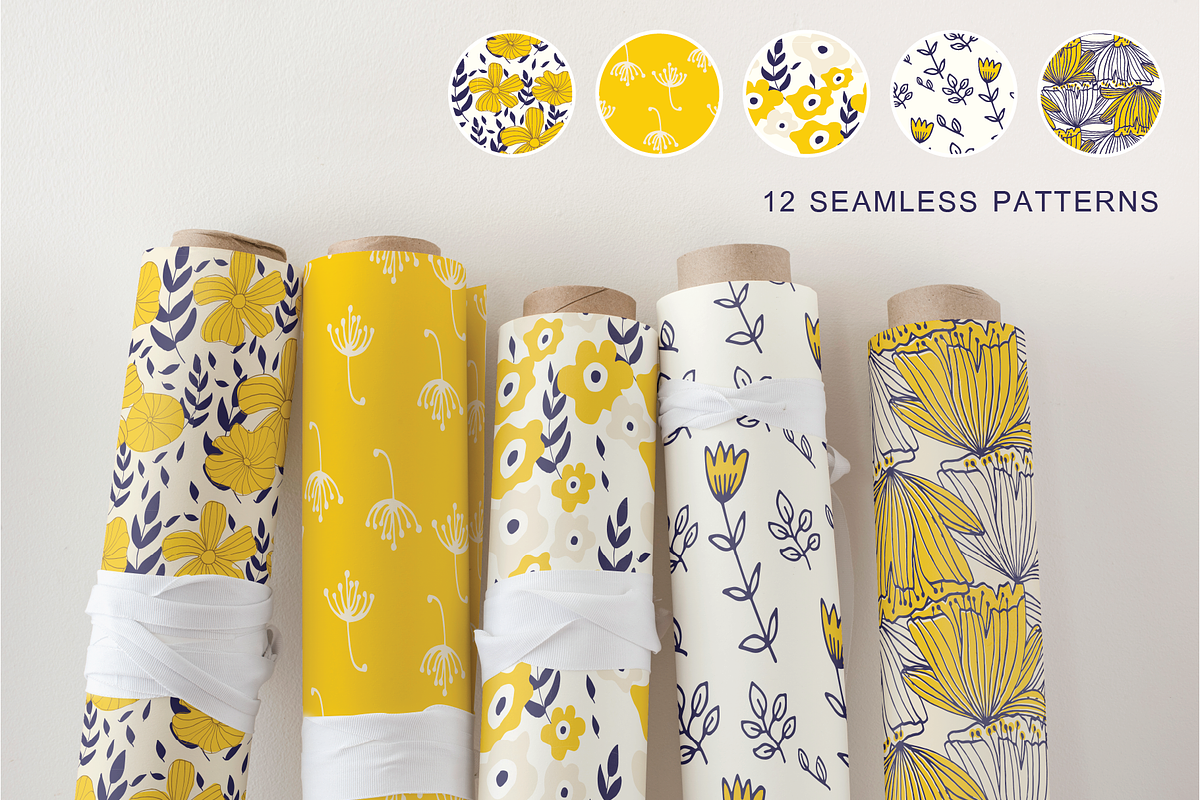 Illustrated Flora in Patterns - product preview 8