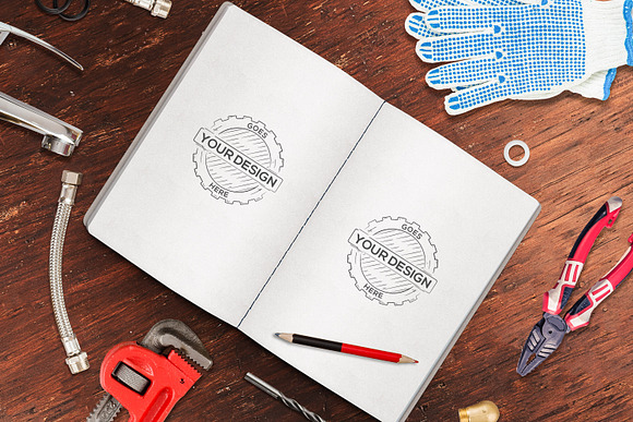 Work Tools Mock-up 10 PSD Pack #1 in Mockup Templates - product preview 10