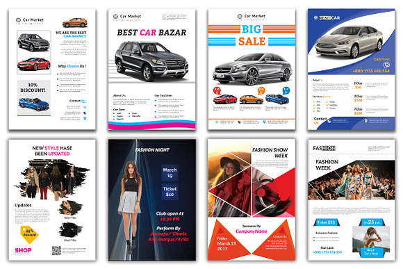 300+ Flyer Template Bundle 98% OFF in Flyer Templates - product preview 22
