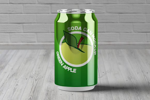 Soda Can Mock-Up in Product Mockups - product preview 1