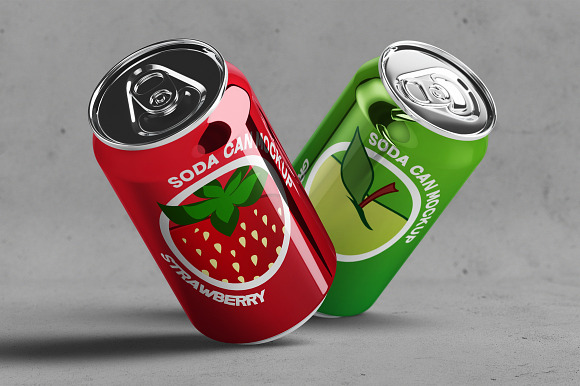 Soda Can Mock-Up in Product Mockups - product preview 3