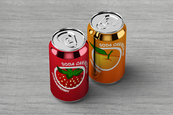 Soda Can Mock-Up in Product Mockups - product preview 5