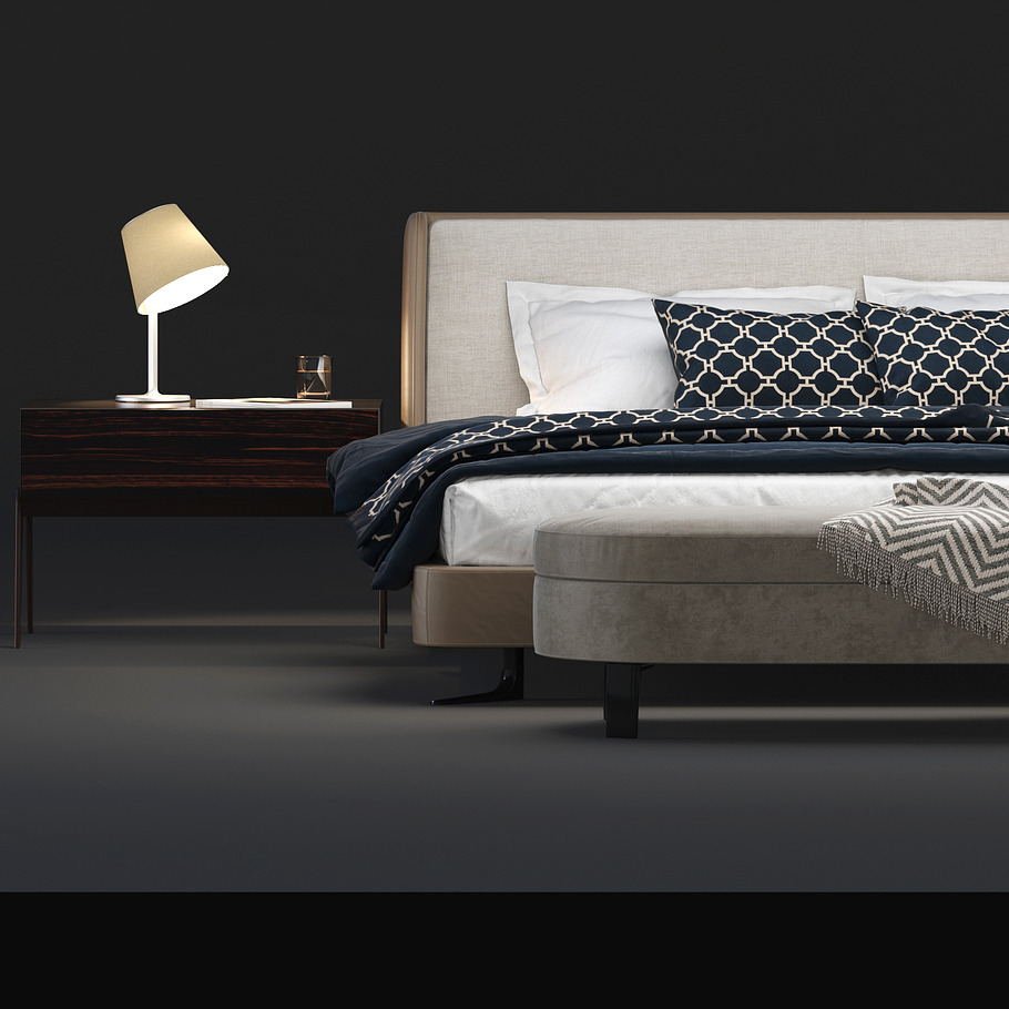 Minotti Spencer Bedroom set in Furniture - product preview 3