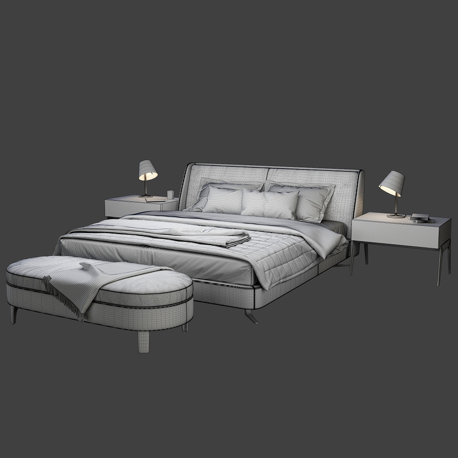 Minotti Spencer Bedroom set in Furniture - product preview 6