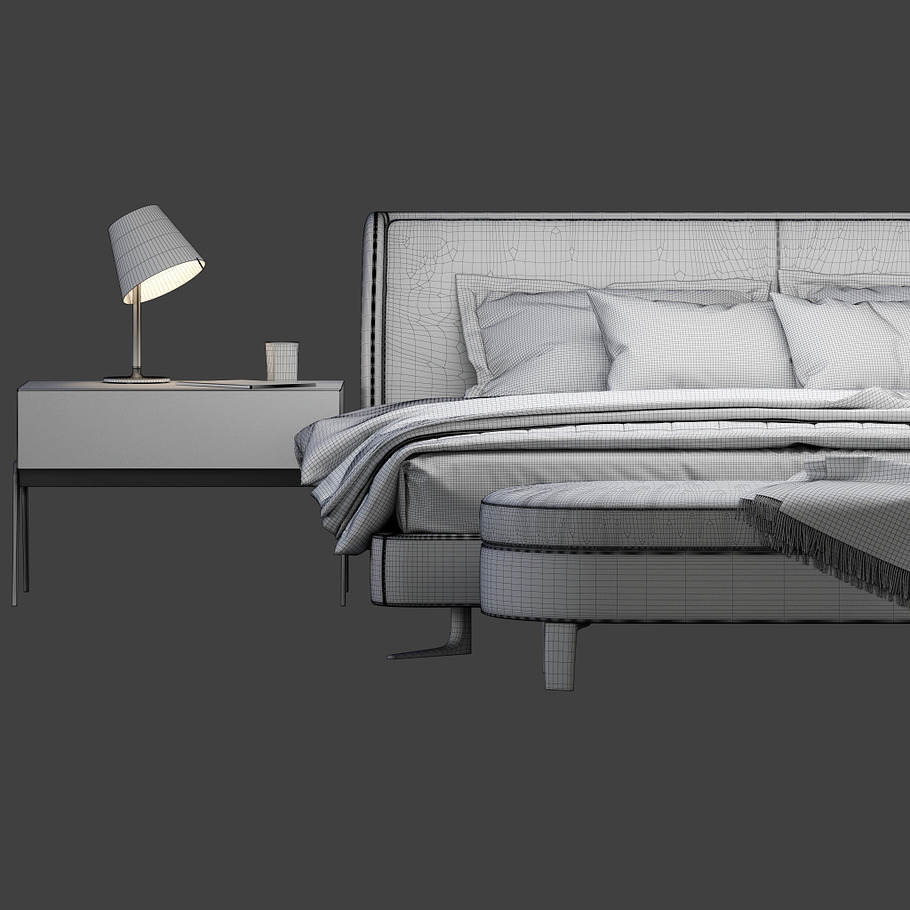 Minotti Spencer Bedroom set in Furniture - product preview 7