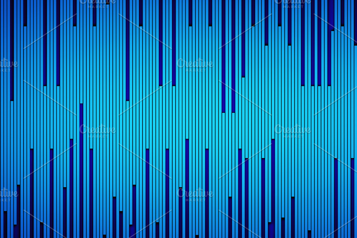 Blue striped texture background in technology concept. Computer data. 3d pattern lines illustration in Illustrations - product preview 8