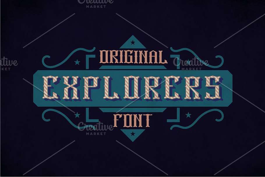 Explorers Vintage Typeface in Display Fonts - product preview 8