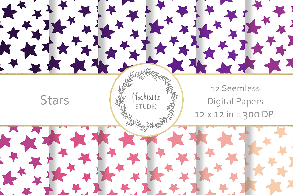 Star digital paper in Patterns - product preview 8