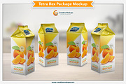 Tetra Rex Carton Package Mockup