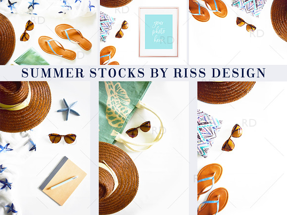 Styled Stock Photography: Summer in Print Mockups - product preview 1