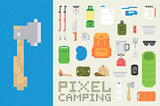 Pixel camping set