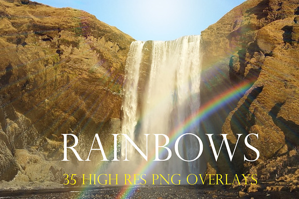 Realistic rainbow overlays