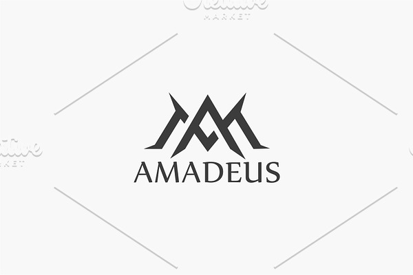 AM Letter Logo Design
