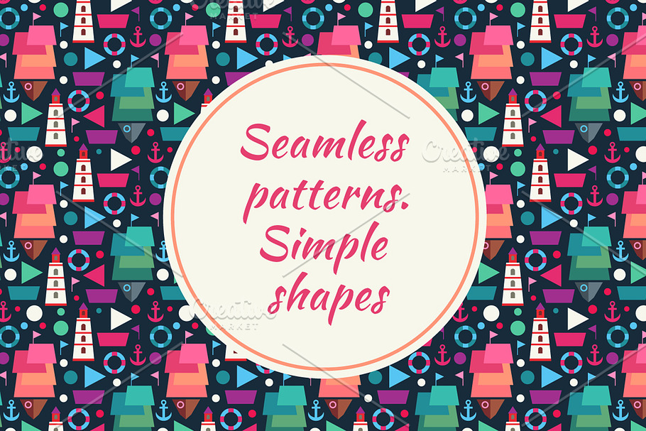 Decorative toys seamless patterns in Patterns - product preview 8