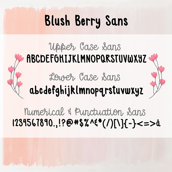 Blush Berry Font Duo - Hand Lettered in Script Fonts - product preview 3