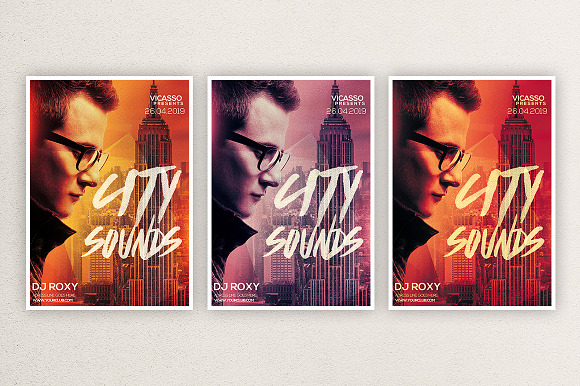 City Sounds 2  in Flyer Templates - product preview 1