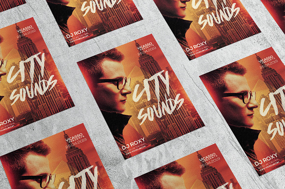 City Sounds 2  in Flyer Templates - product preview 3