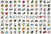Activity & Recreation Icons Clipart