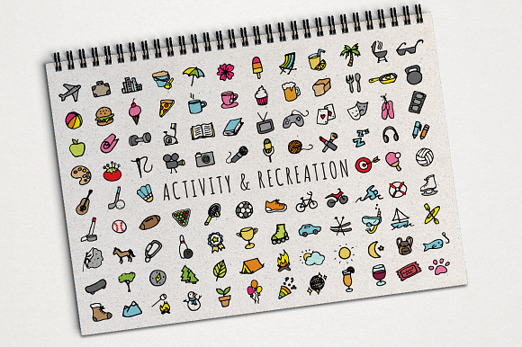 Activity & Recreation Icons Clipart in Beach Icons - product preview 6