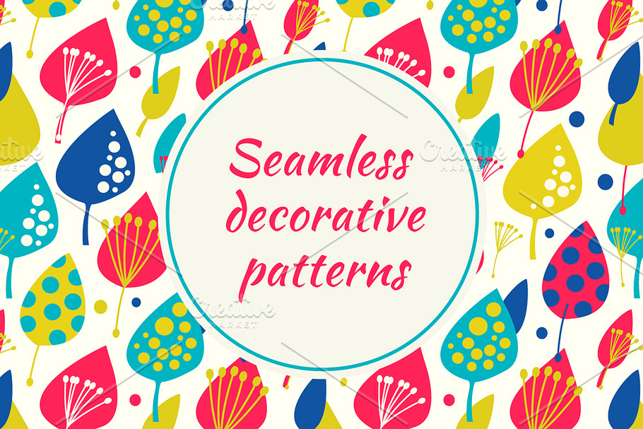 Seamless colorful patterns in Patterns - product preview 8