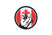 Canadian Gym Circuit Canada Flag Ico