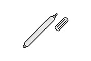 Marker pen color icon