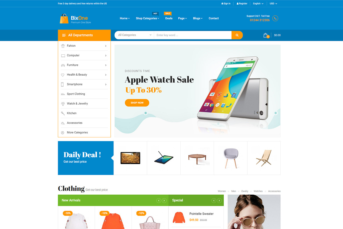 Pts BixOne - Best Prestashop Theme in Bootstrap Themes - product preview 8