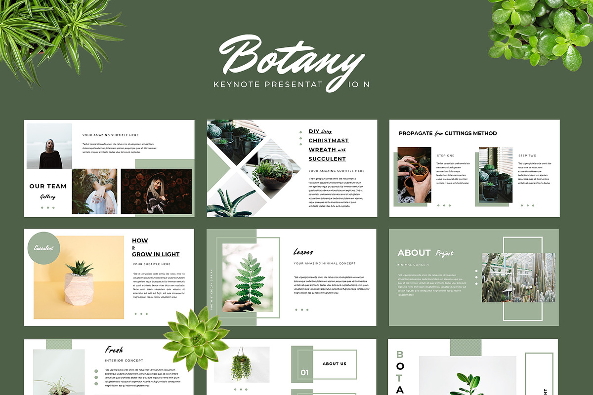 Botany Keynote Presentation in Keynote Templates - product preview 8