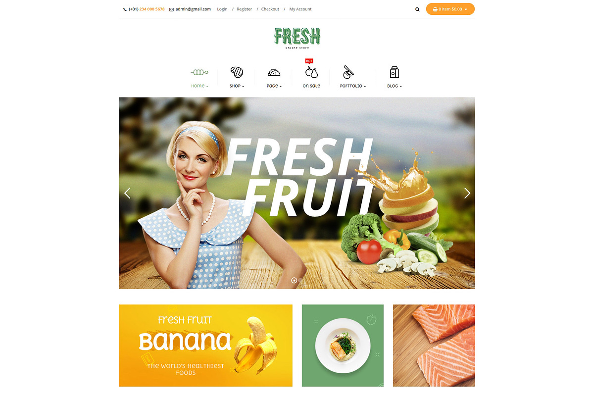 Pts Fresh -Food & Restaurant theme in Bootstrap Themes - product preview 8