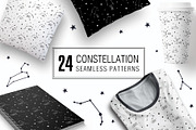 24 CONSTELLATION seamless patterns