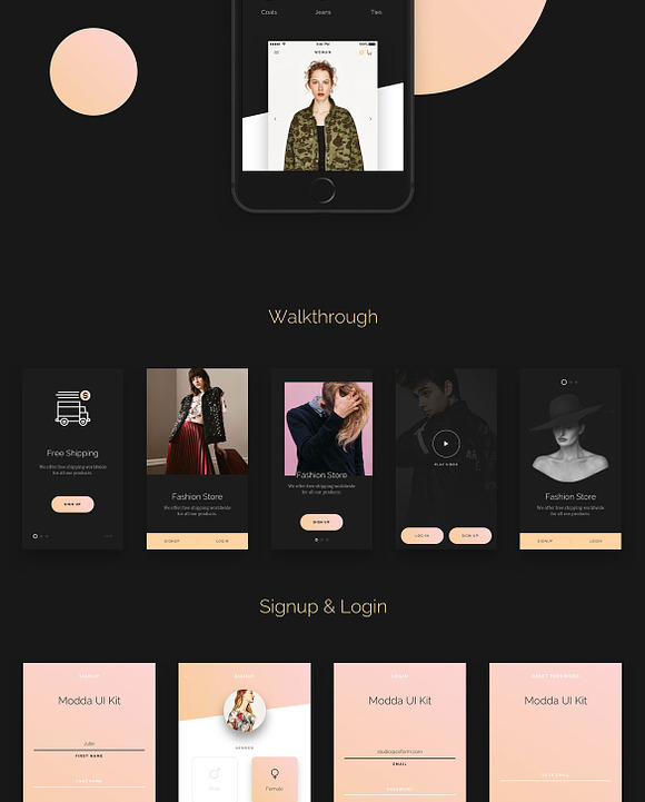 Modda - E-Commerce Mobile UI - Xd in UI Kits and Libraries - product preview 7