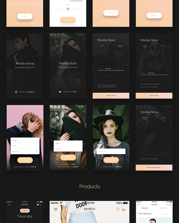 Modda - E-Commerce Mobile UI - Xd in UI Kits and Libraries - product preview 8